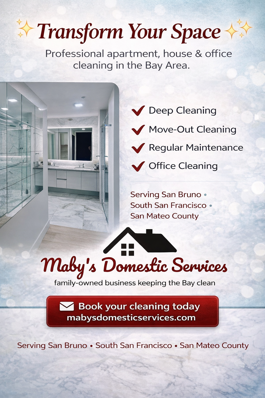 Move-out cleaning result in empty apartment